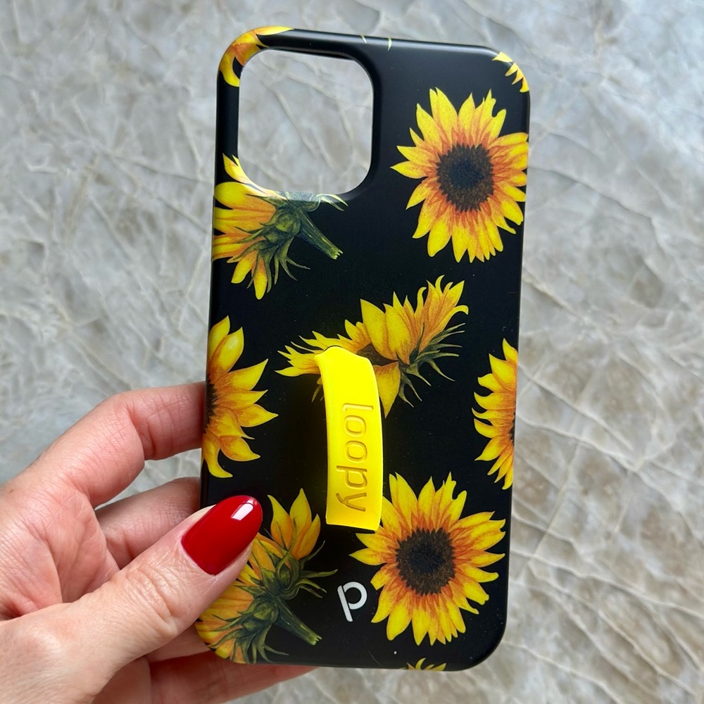 Loopy Cases Sunflower Pattern Phone Case for iPhone 12/iPhone 12 Pro
